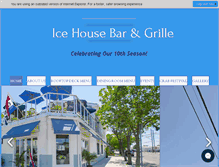 Tablet Screenshot of icehouserestaurantwildwoodnj.com